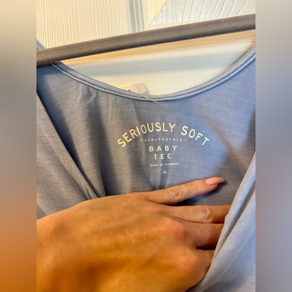 Aeropostale Blue Baby Tee - Picture 6 of 8